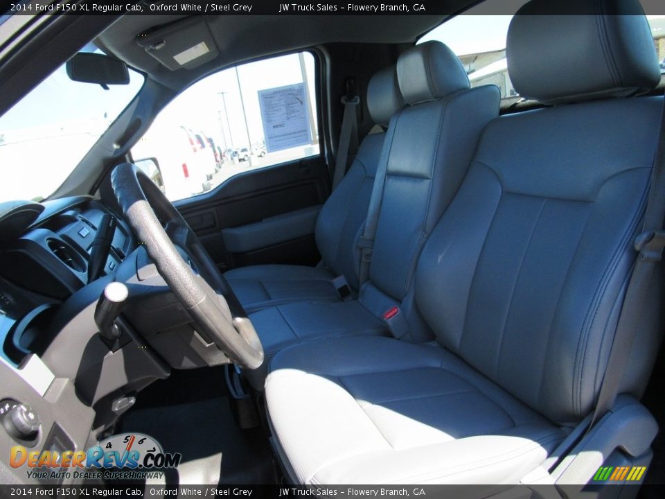 2014 Ford F150 XL Regular Cab Oxford White / Steel Grey Photo #17