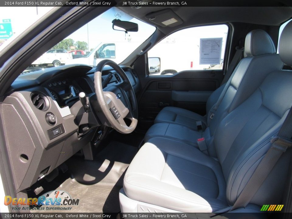 2014 Ford F150 XL Regular Cab Oxford White / Steel Grey Photo #18