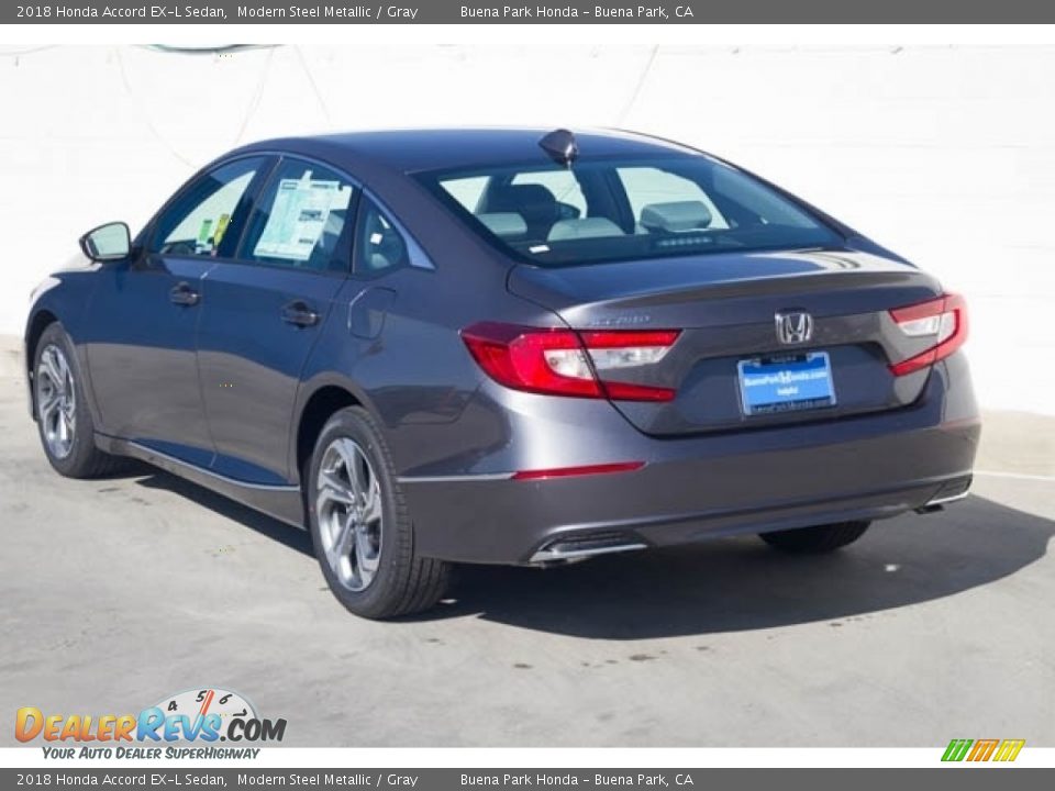 2018 Honda Accord EX-L Sedan Modern Steel Metallic / Gray Photo #2