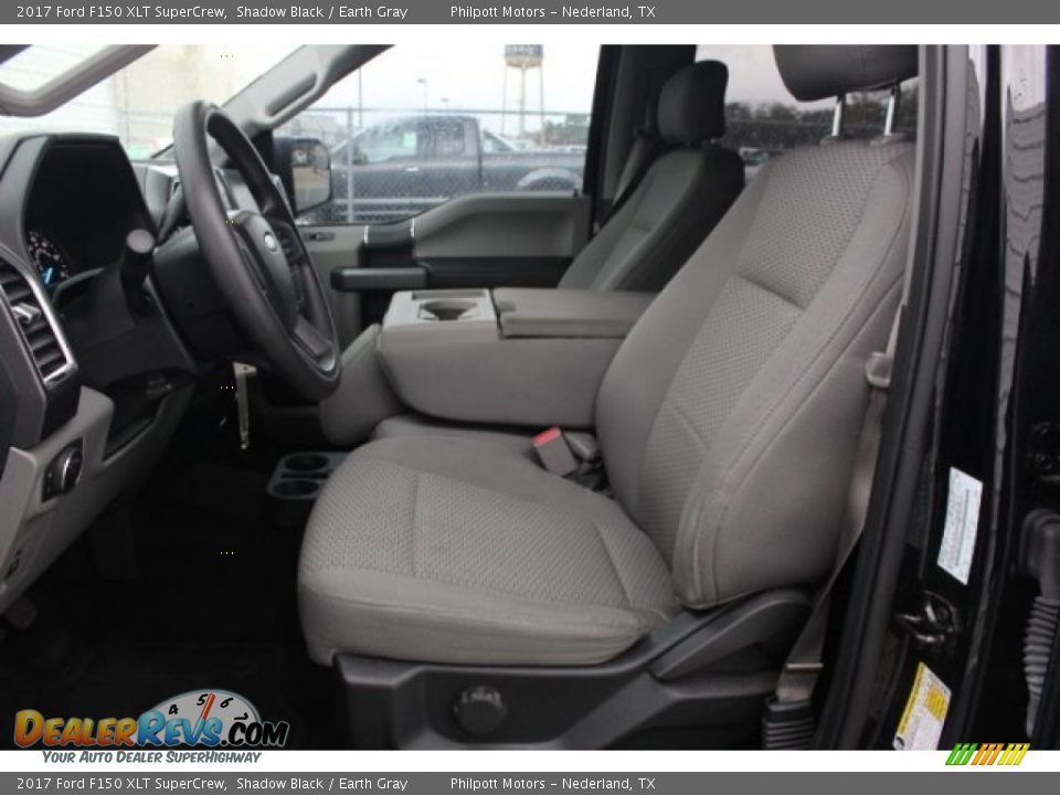 2017 Ford F150 XLT SuperCrew Shadow Black / Earth Gray Photo #15