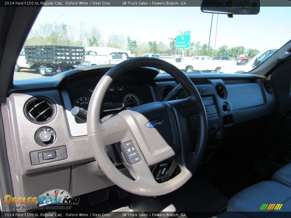 2014 Ford F150 XL Regular Cab Oxford White / Steel Grey Photo #19