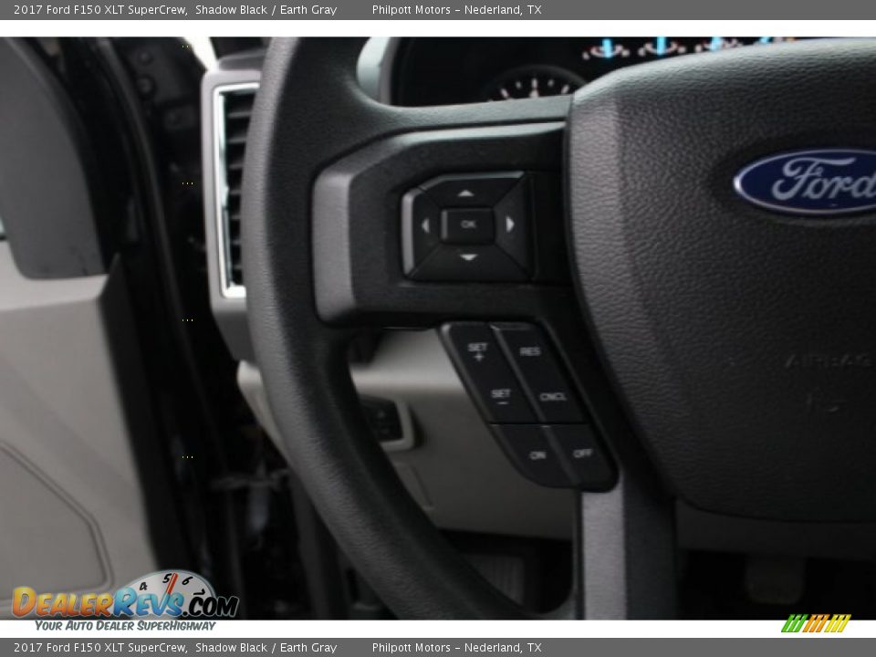 2017 Ford F150 XLT SuperCrew Shadow Black / Earth Gray Photo #17