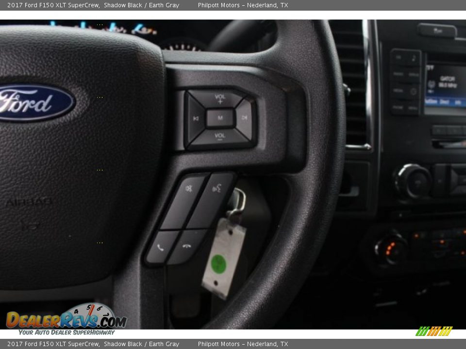 2017 Ford F150 XLT SuperCrew Shadow Black / Earth Gray Photo #18