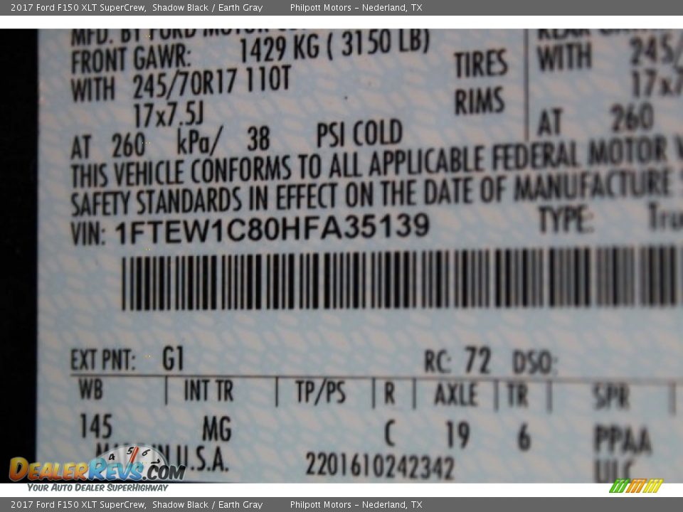 2017 Ford F150 XLT SuperCrew Shadow Black / Earth Gray Photo #33