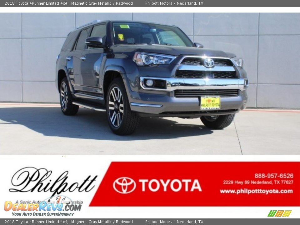 2018 Toyota 4Runner Limited 4x4 Magnetic Gray Metallic / Redwood Photo #1