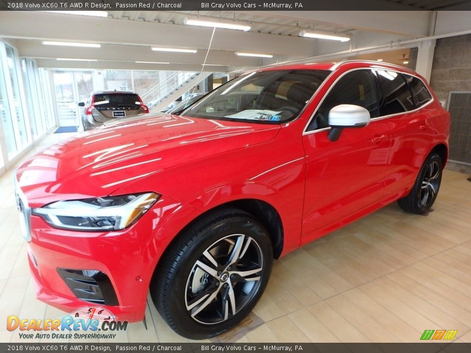 2018 Volvo XC60 T6 AWD R Design Passion Red / Charcoal Photo #5