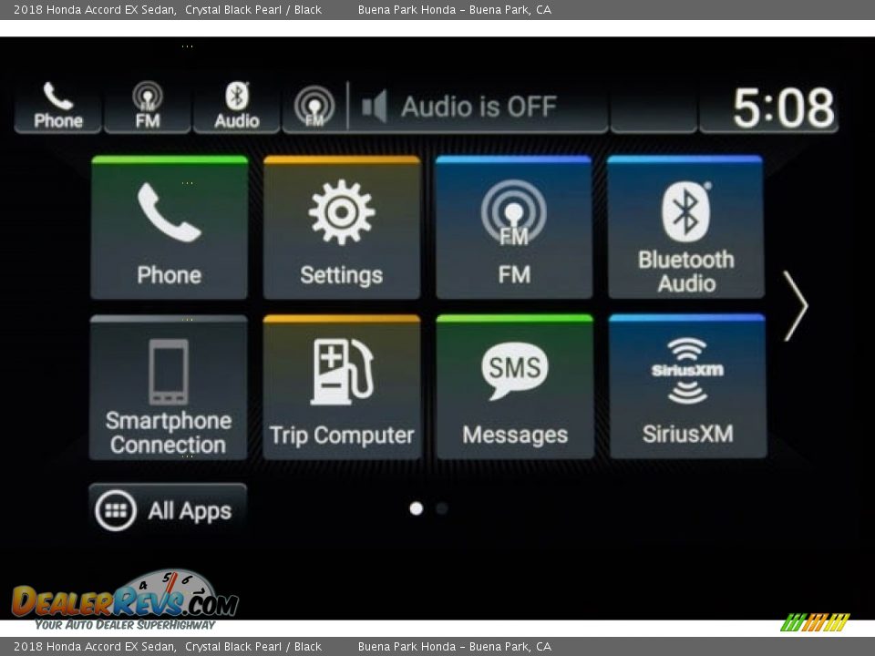 2018 Honda Accord EX Sedan Crystal Black Pearl / Black Photo #24