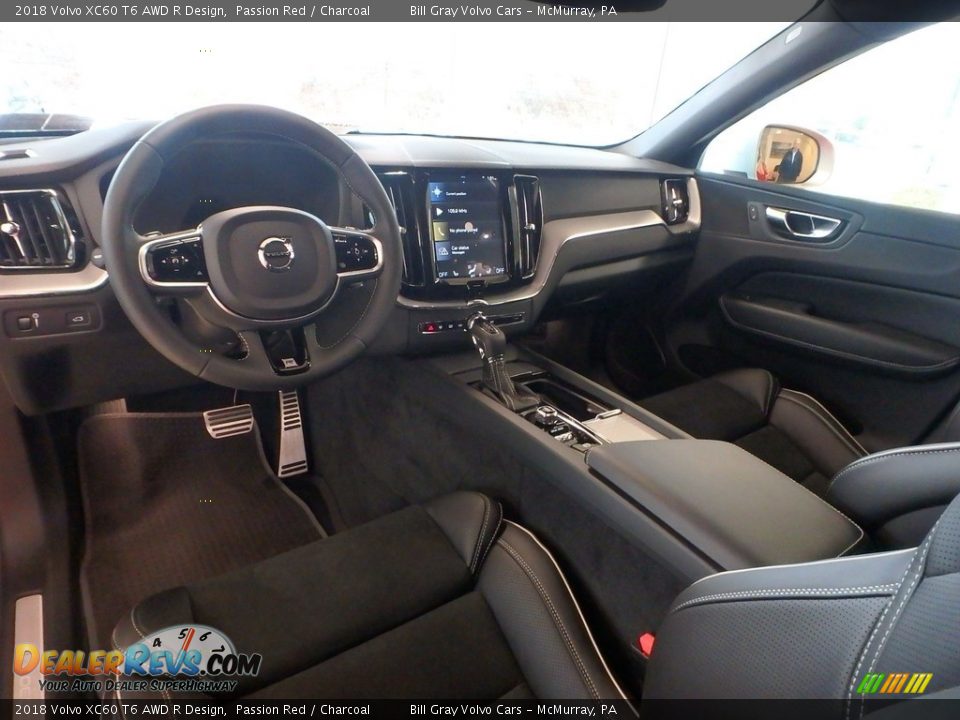 Front Seat of 2018 Volvo XC60 T6 AWD R Design Photo #9