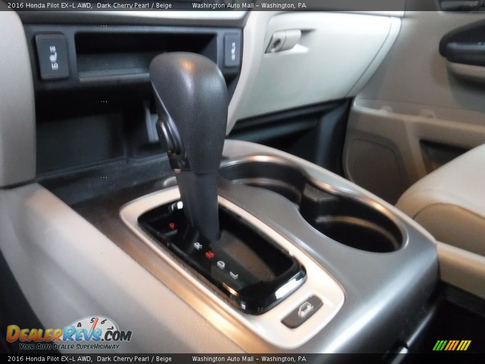2016 Honda Pilot EX-L AWD Dark Cherry Pearl / Beige Photo #18