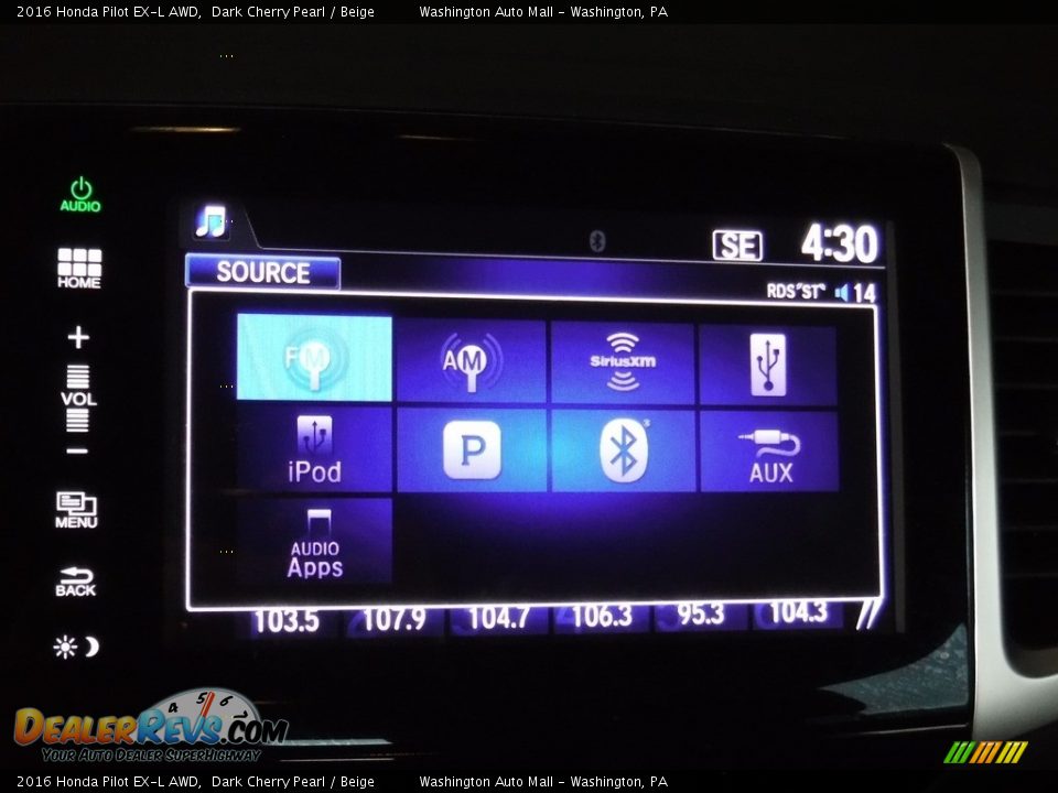 2016 Honda Pilot EX-L AWD Dark Cherry Pearl / Beige Photo #20