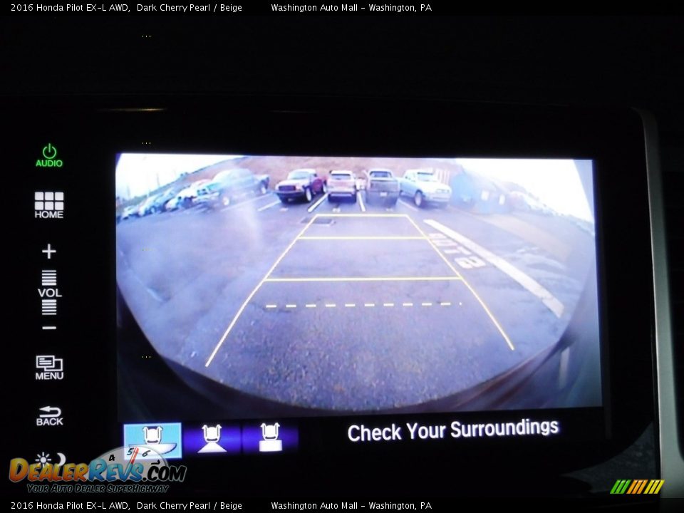 2016 Honda Pilot EX-L AWD Dark Cherry Pearl / Beige Photo #21