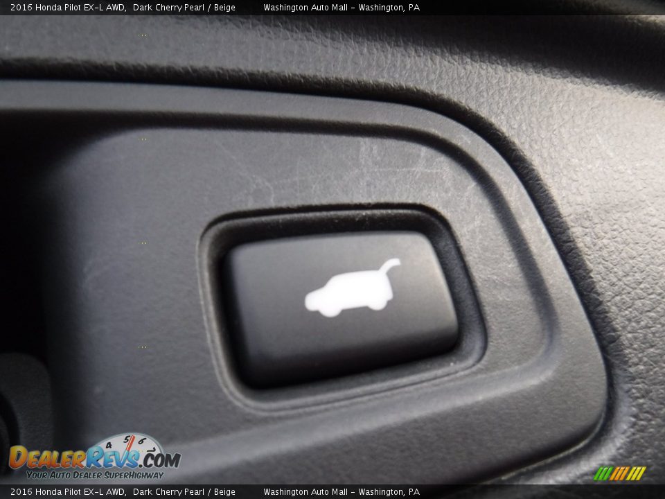 2016 Honda Pilot EX-L AWD Dark Cherry Pearl / Beige Photo #28