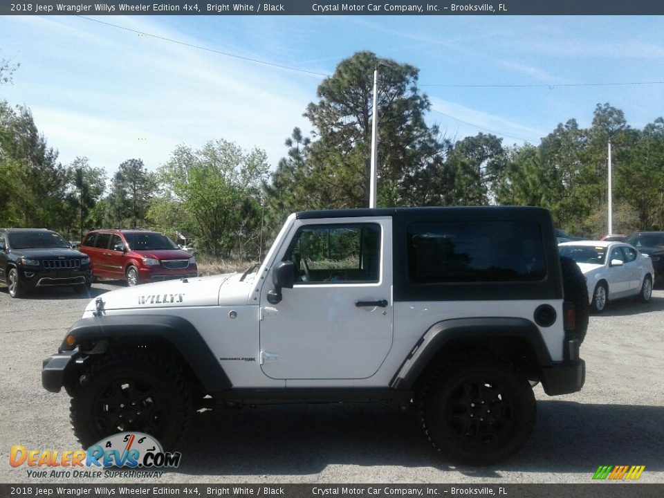 2018 Jeep Wrangler Willys Wheeler Edition 4x4 Bright White / Black Photo #2