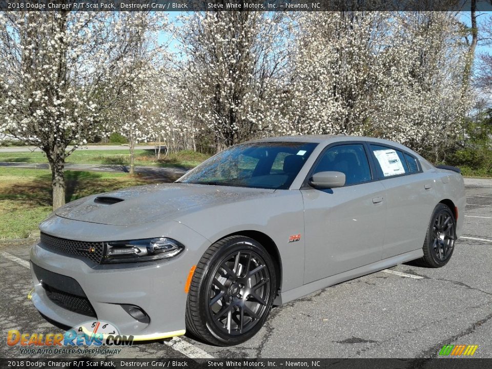 2018 Dodge Charger R/T Scat Pack Destroyer Gray / Black Photo #2