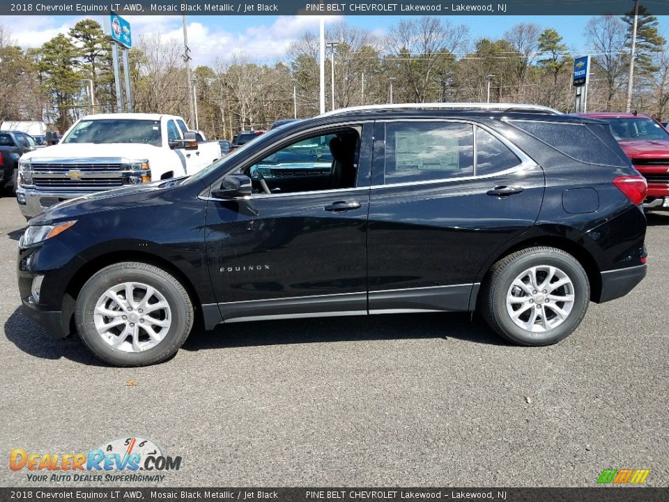 2018 Chevrolet Equinox LT AWD Mosaic Black Metallic / Jet Black Photo #3