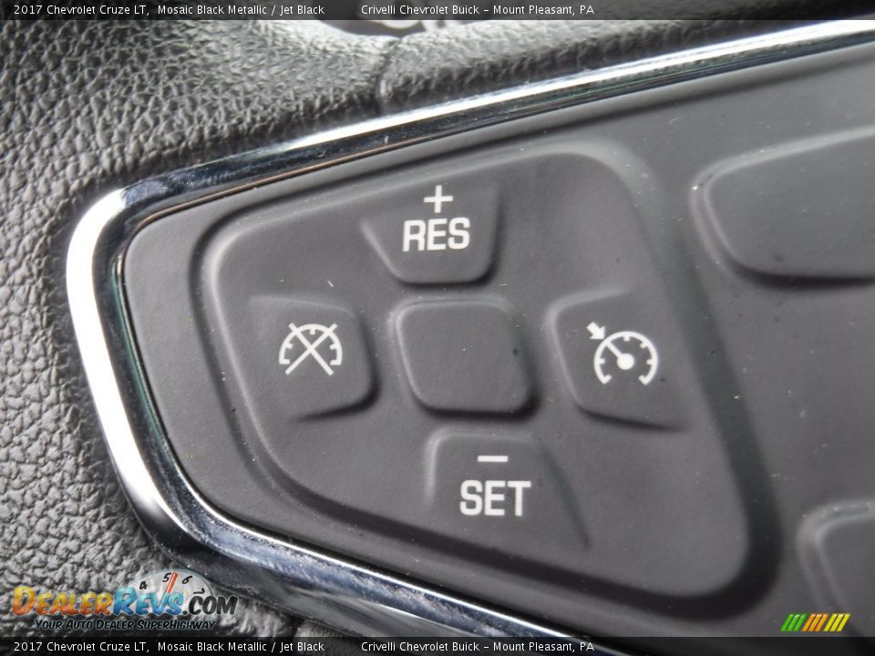 2017 Chevrolet Cruze LT Mosaic Black Metallic / Jet Black Photo #27