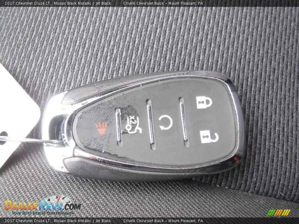 2017 Chevrolet Cruze LT Mosaic Black Metallic / Jet Black Photo #32