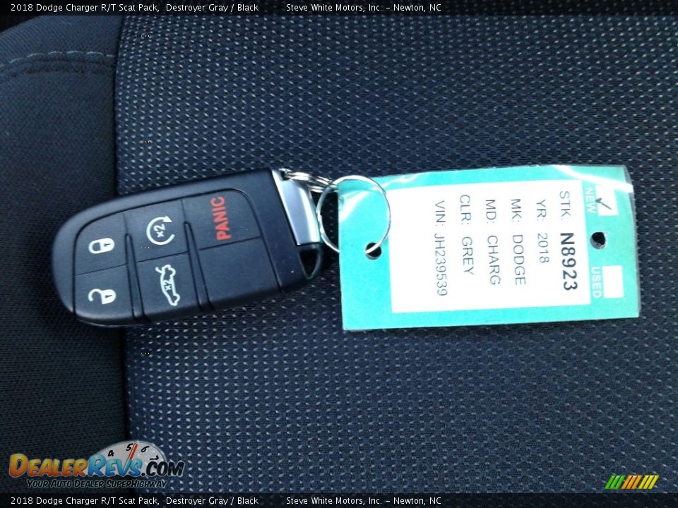 2018 Dodge Charger R/T Scat Pack Destroyer Gray / Black Photo #32