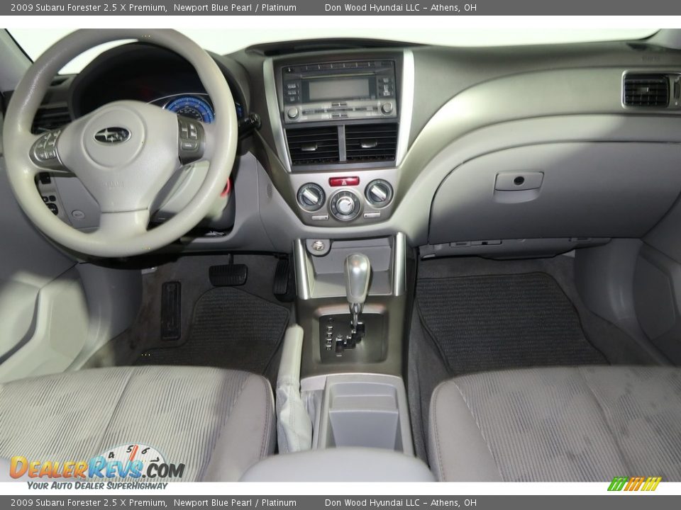 2009 Subaru Forester 2.5 X Premium Newport Blue Pearl / Platinum Photo #14