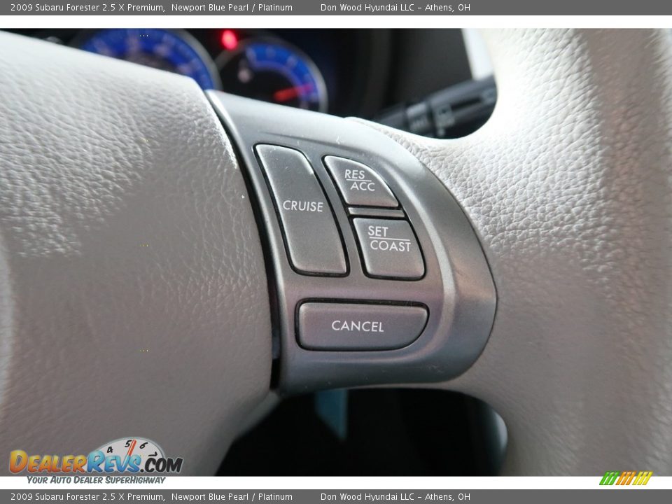 2009 Subaru Forester 2.5 X Premium Newport Blue Pearl / Platinum Photo #30