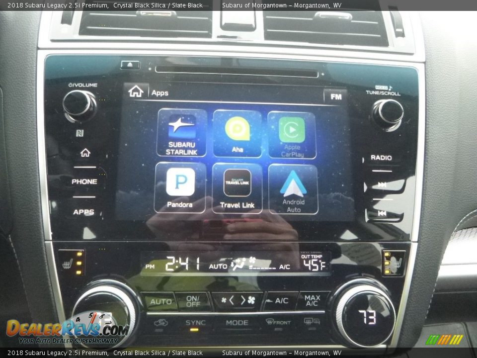 2018 Subaru Legacy 2.5i Premium Crystal Black Silica / Slate Black Photo #18