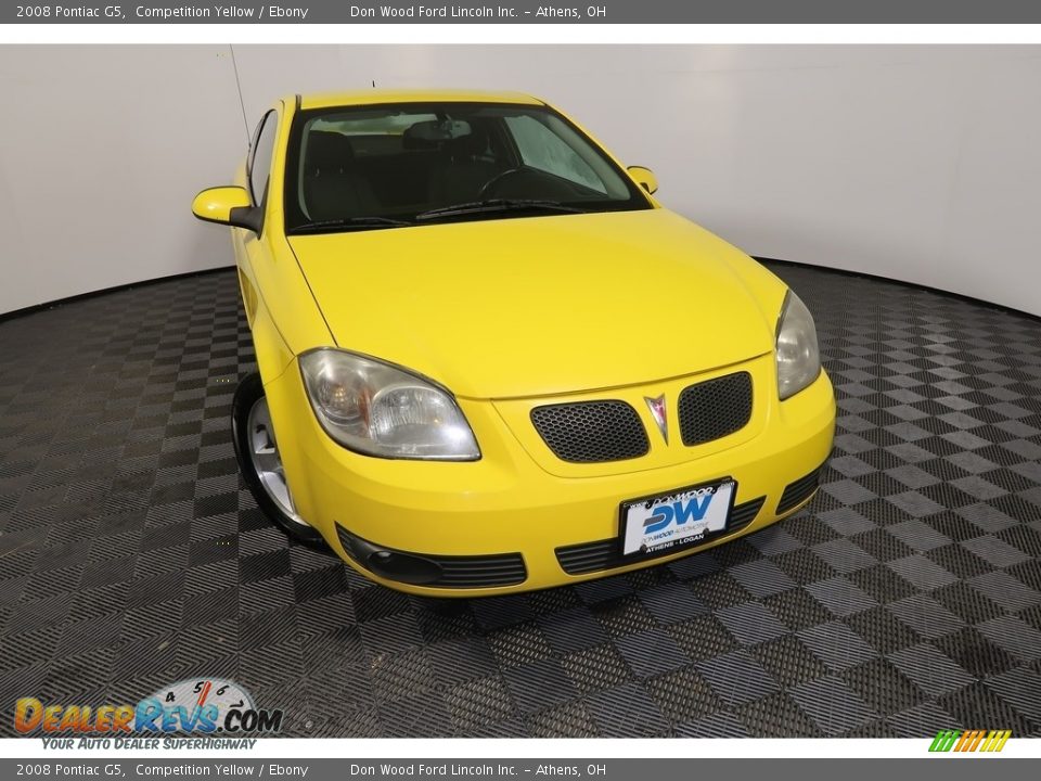 2008 Pontiac G5 Competition Yellow / Ebony Photo #3
