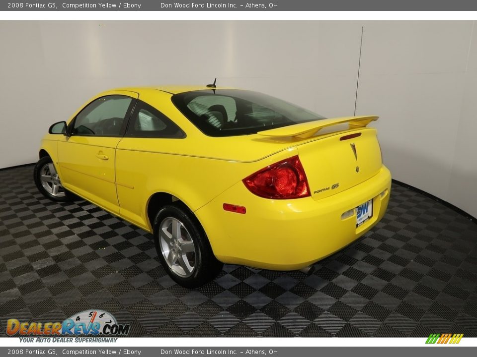 2008 Pontiac G5 Competition Yellow / Ebony Photo #7