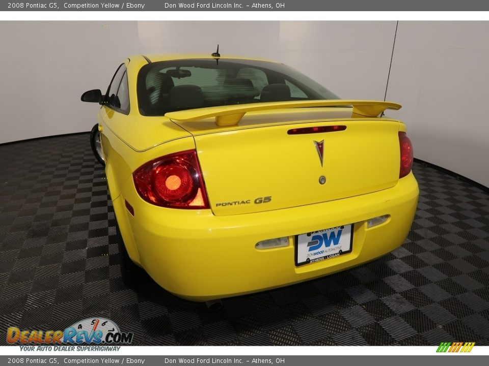 2008 Pontiac G5 Competition Yellow / Ebony Photo #8