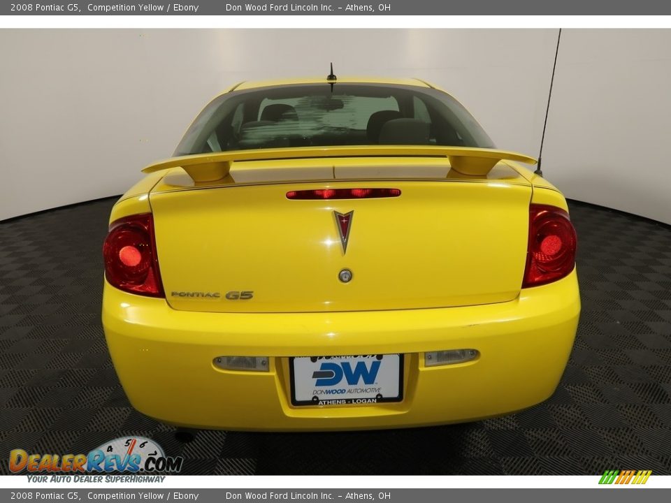 2008 Pontiac G5 Competition Yellow / Ebony Photo #9