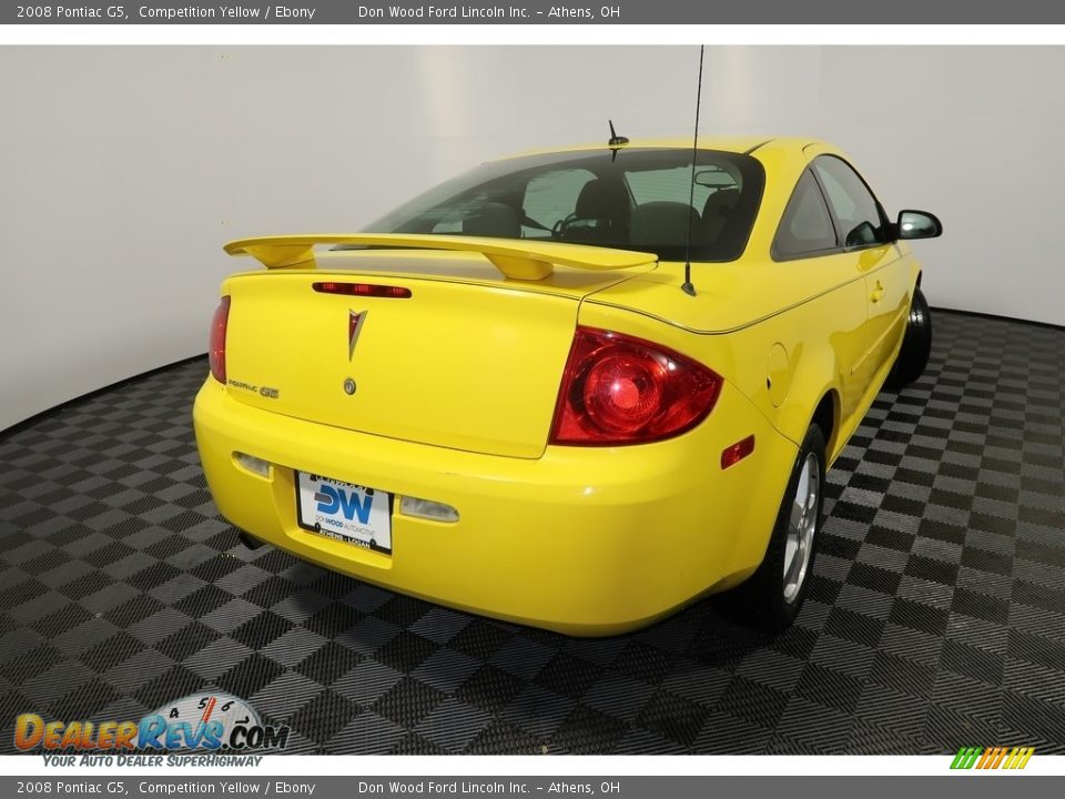 2008 Pontiac G5 Competition Yellow / Ebony Photo #10