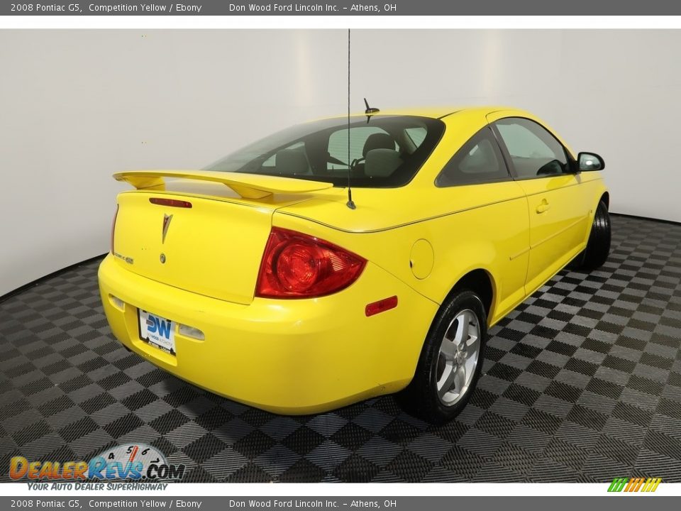 2008 Pontiac G5 Competition Yellow / Ebony Photo #11