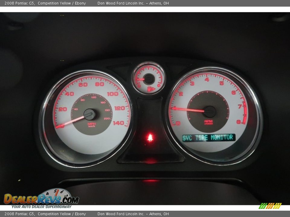 2008 Pontiac G5 Competition Yellow / Ebony Photo #14