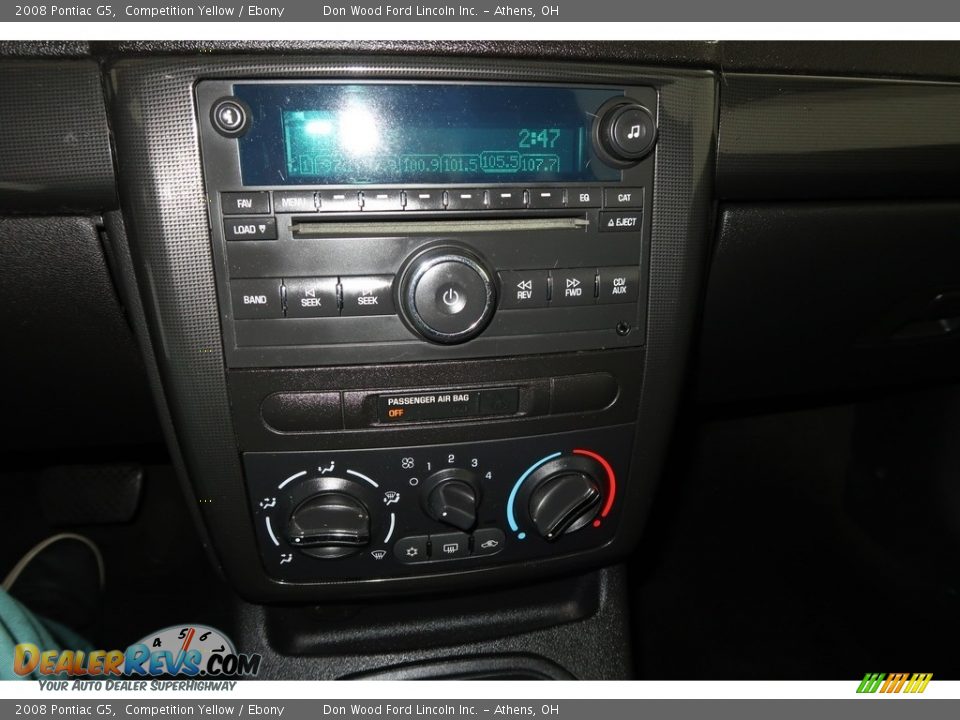 2008 Pontiac G5 Competition Yellow / Ebony Photo #15