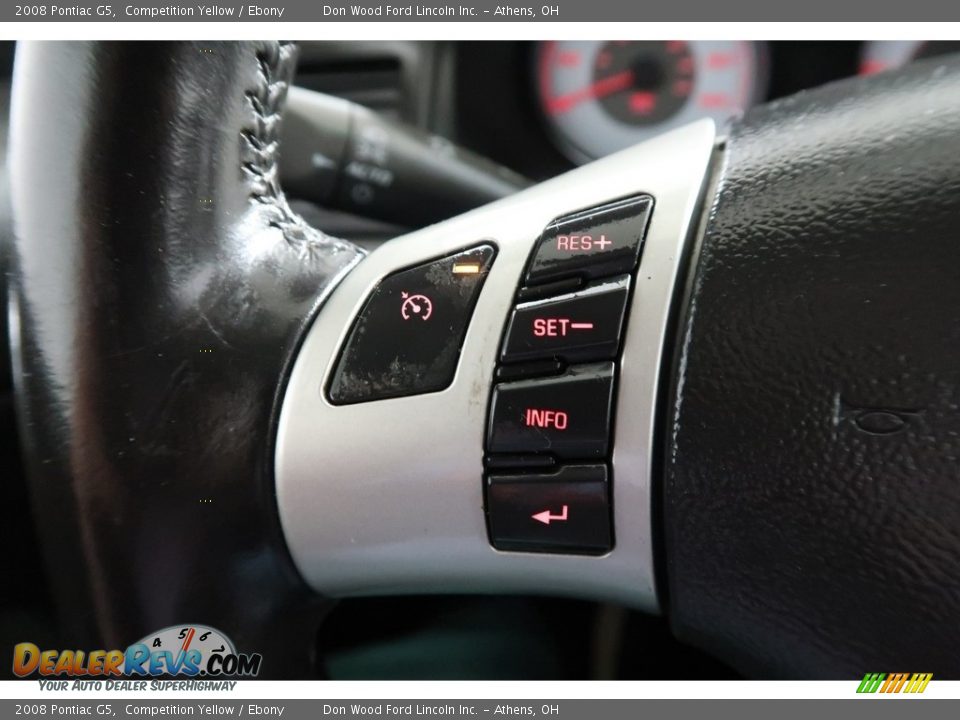 2008 Pontiac G5 Competition Yellow / Ebony Photo #25