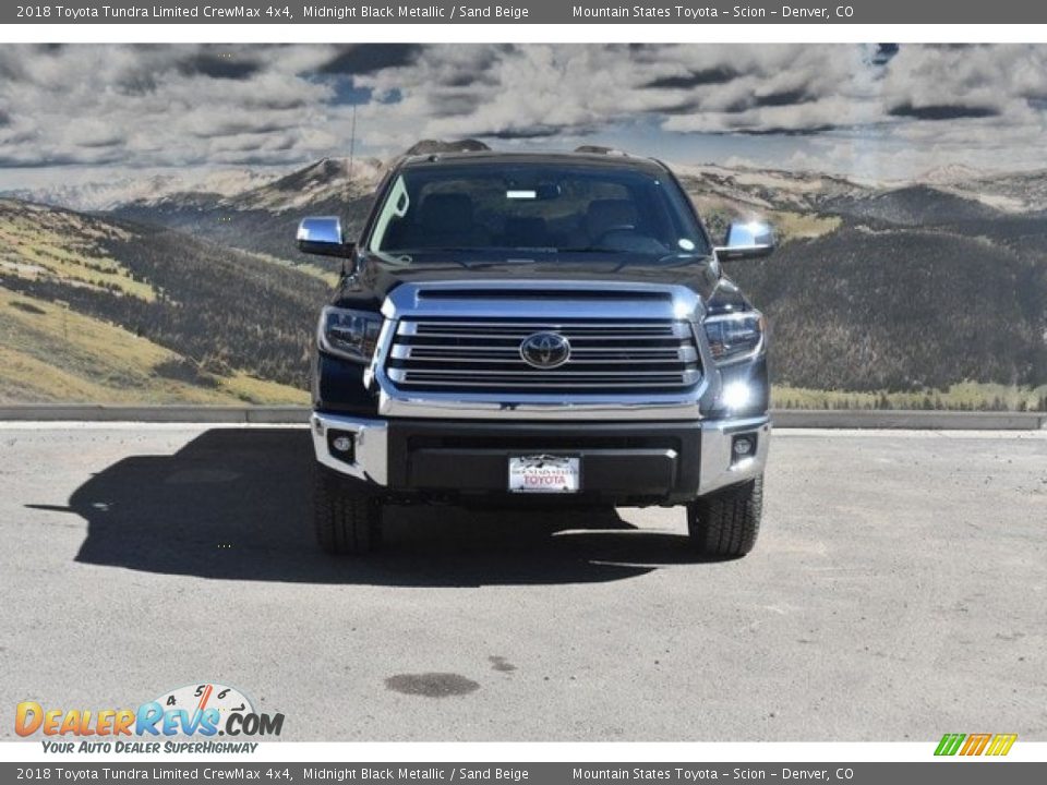 2018 Toyota Tundra Limited CrewMax 4x4 Midnight Black Metallic / Sand Beige Photo #2