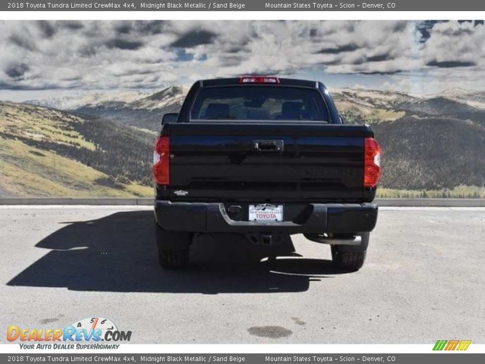 2018 Toyota Tundra Limited CrewMax 4x4 Midnight Black Metallic / Sand Beige Photo #4