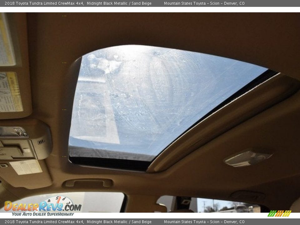 2018 Toyota Tundra Limited CrewMax 4x4 Midnight Black Metallic / Sand Beige Photo #9