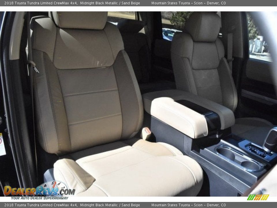 2018 Toyota Tundra Limited CrewMax 4x4 Midnight Black Metallic / Sand Beige Photo #13