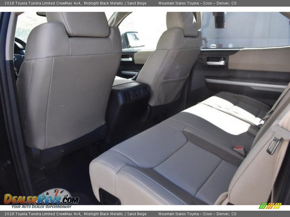 2018 Toyota Tundra Limited CrewMax 4x4 Midnight Black Metallic / Sand Beige Photo #14
