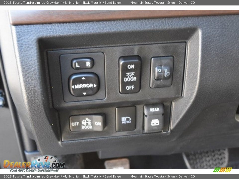 2018 Toyota Tundra Limited CrewMax 4x4 Midnight Black Metallic / Sand Beige Photo #25