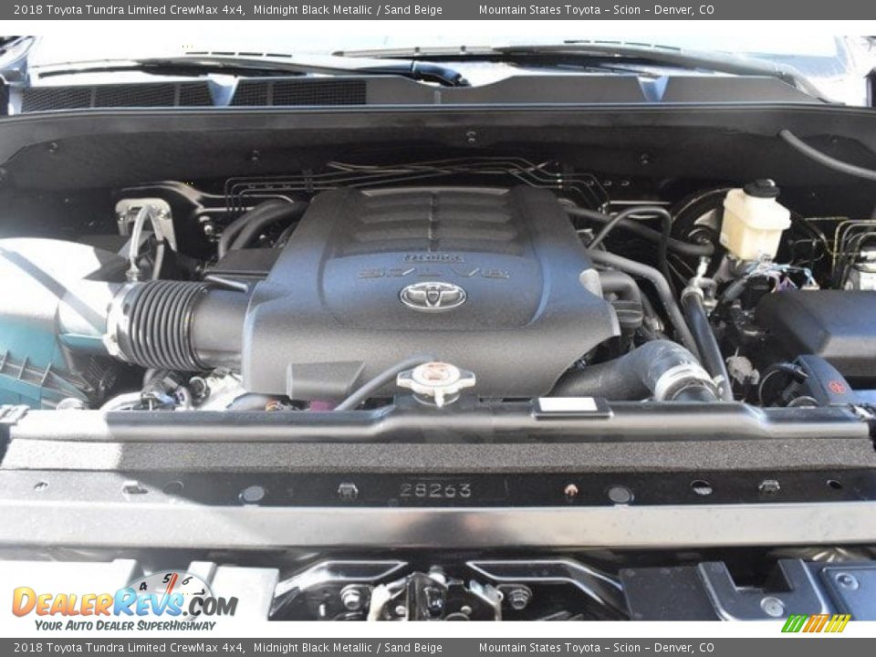 2018 Toyota Tundra Limited CrewMax 4x4 Midnight Black Metallic / Sand Beige Photo #31
