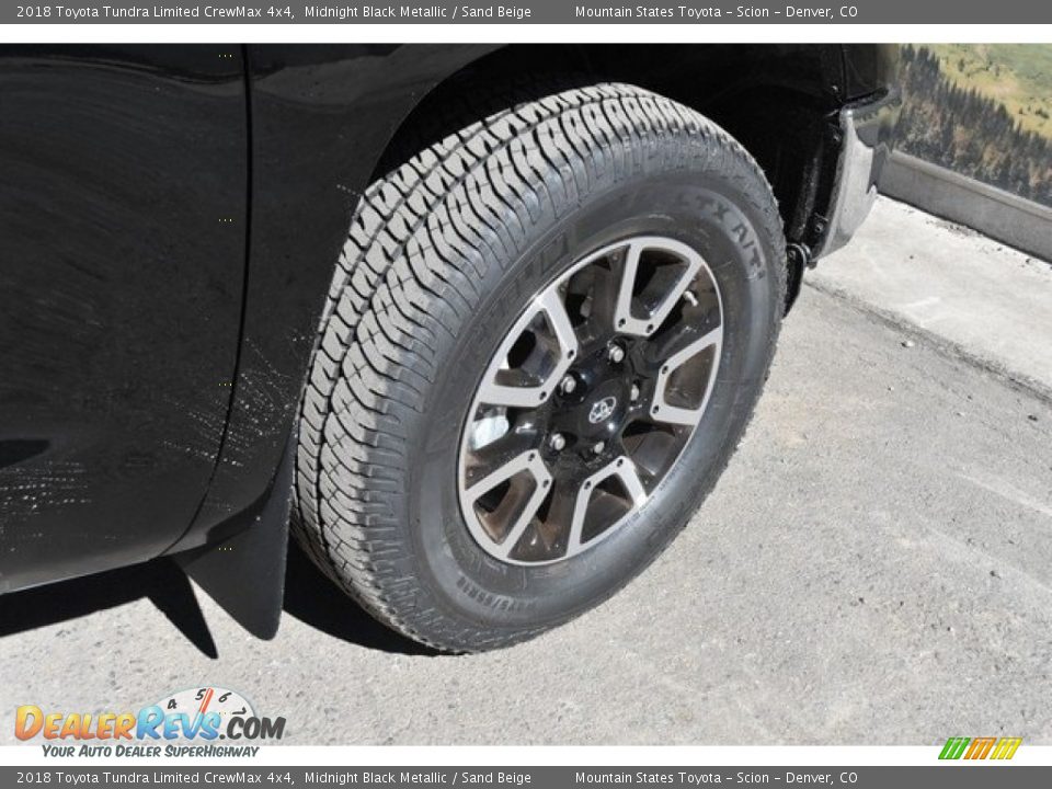 2018 Toyota Tundra Limited CrewMax 4x4 Midnight Black Metallic / Sand Beige Photo #35