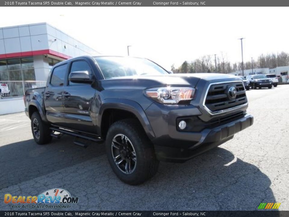 2018 Toyota Tacoma SR5 Double Cab Magnetic Gray Metallic / Cement Gray Photo #1
