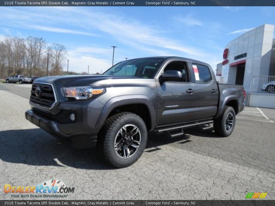 2018 Toyota Tacoma SR5 Double Cab Magnetic Gray Metallic / Cement Gray Photo #3