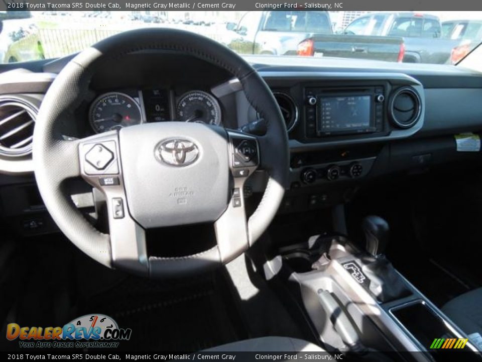 2018 Toyota Tacoma SR5 Double Cab Magnetic Gray Metallic / Cement Gray Photo #5