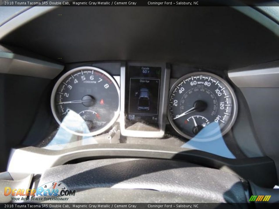 2018 Toyota Tacoma SR5 Double Cab Magnetic Gray Metallic / Cement Gray Photo #9