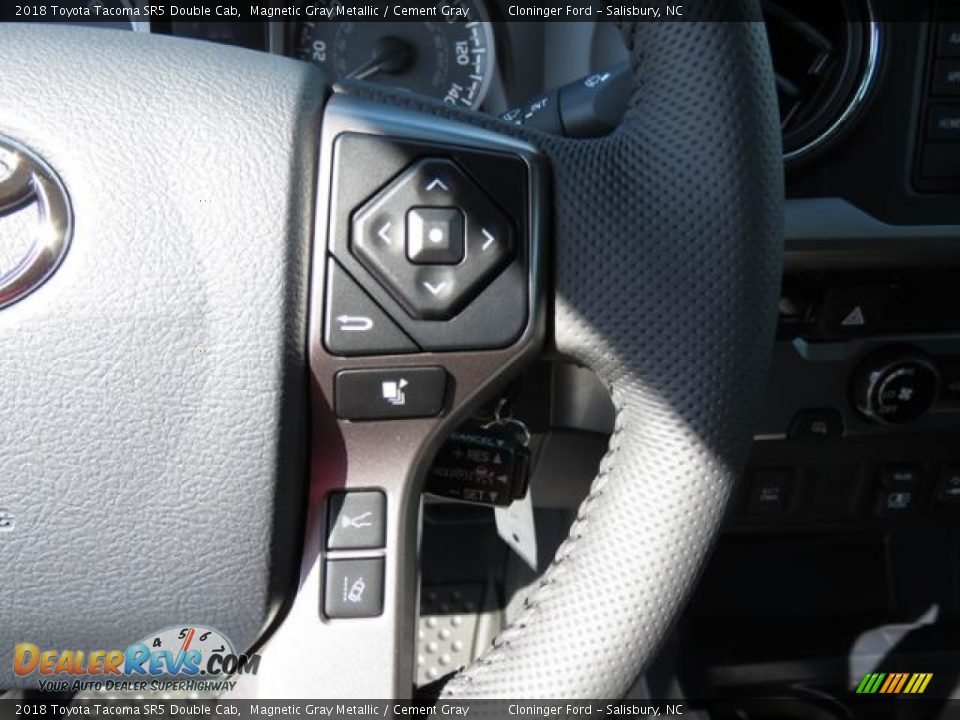 2018 Toyota Tacoma SR5 Double Cab Magnetic Gray Metallic / Cement Gray Photo #11
