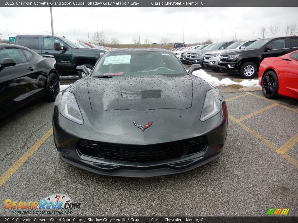 2019 Chevrolet Corvette Grand Sport Coupe Shadow Gray Metallic / Gray Photo #2