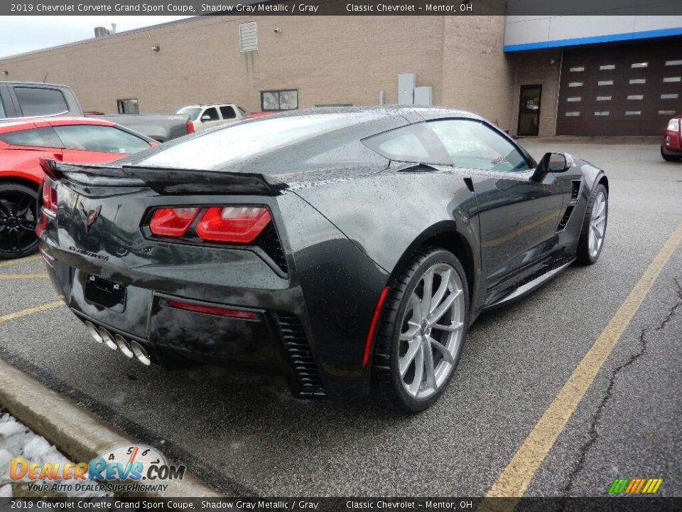 2019 Chevrolet Corvette Grand Sport Coupe Shadow Gray Metallic / Gray Photo #4