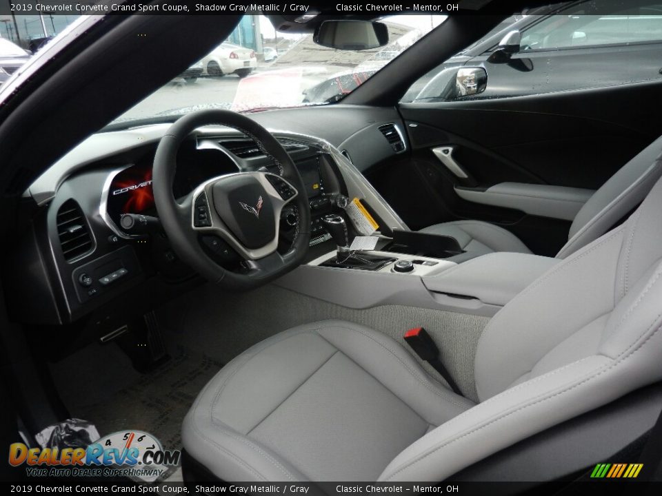 Gray Interior - 2019 Chevrolet Corvette Grand Sport Coupe Photo #6